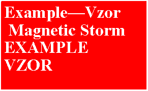 Textové pole: Example—Vzor Magnetic StormEXAMPLEVZOR